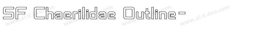 SF Chaerilidae Outline字体转换